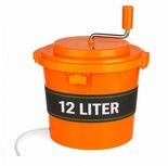 MUVELL Salatschleuder 12 Liter - &Oslash; 36 cm Gastro Salatspinner f&uuml;r Imbiss &...