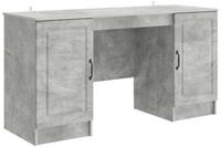 vidaXL Schreibtisch Schreibtisch Betongrau 142,5 x 50 x 75 cm Holzwerkstoff...