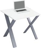 VCM Schreibtisch Lona, rechteckig, Tiefe 50 cm, X-Fu&szlig; silber