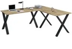 VCM Schreibtisch B&uuml;rotisch Eckschreibtisch Lona H. 76 x B. 190 x T., VCM Holz