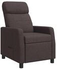 vidaXL Sessel Liegesessel Dunkelbraun Stoff (1-St)
