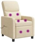 vidaXL Sessel Liegesessel Creme Stoff (1-St)