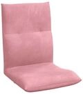 vidaXL Bodenkissen Verstellbarer Fu&szlig;sessel Rosa Samt