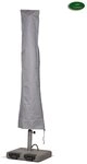 GWM GmbH Gartenm&ouml;bel-Schutzh&uuml;lle Sonnenschirm Abdeckhaube Premium Grau 170cm...