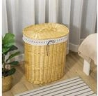 HOMCOM W&auml;schekorb W&auml;schesammler mit Deckel, mit Griff, Laundry Baskets