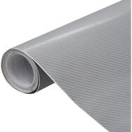 vidaXL Lackschutzfolie, Autofolien 2 Stk. 4D Silber 100x150 cm+50x150 cm