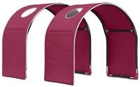 vidaXL Bett Bett-Tunnel f&uuml;r Kinder-Hochbetten 2 stk. Rot Polyester (2-tlg)