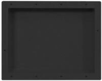vidaXL Duschwand, Duschnische Mattschwarz 41x51x10 cm