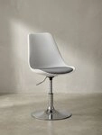 KADIMA DESIGN Besucherstuhl Trompetenstuhl mit Kunstlederbezug - Bequemer...