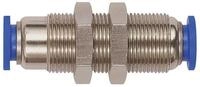 RIEGLER Steckfitting Riegler Gerade Schott-Steckverbindung &raquo;Blaue Serie&laquo;