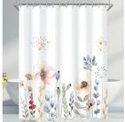 Lerores Duschvorhang Duschvorhang Blumen 200x200cm Antischimmel Polyester...