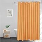 EurCross Duschvorhang Duschvorhang Textil 180x200 Orange