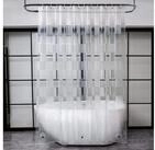 EurCross Duschvorhang Transparenter Duschvorhang mit 3D
