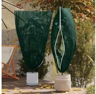 vidaXL Winterschutzvlies, Winterschutz fur Pflanzen 5 pcs Gr&uuml;n 1,55 x 1 m...