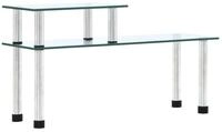 vidaXL Gew&uuml;rzregal K&uuml;chenregal Transparent 45&times;16&times;26 cm Hartglas, 1-tlg.
