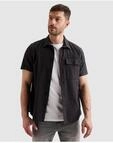 Kurzarmhemd PME LEGEND, Herren, Gr. M, N-Gr, schwarz (graphite), Web,...