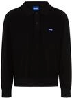 Strickpullover HUGO "San Patty", Herren, Gr. M, schwarz (schwarz001), Strick,