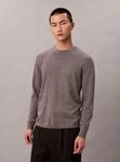 Calvin Klein Strickpullover LS 100% MERINO CREW 14GG Mit Rundhalsausschnitt, regular