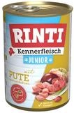 Rinti Kennerfleisch Junior Pute 400 g - 12 St&uuml;ck, Nassfutter f&uuml;r: Hund