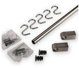 SO-TECH&reg; K&uuml;chenr&uuml;ckwand K&uuml;chenreling Edelstahloptik 600-1200 mm - Rohr-&Oslash;...