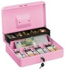 relaxdays Geldkassette Abschlie&szlig;bare Geldkassette, Pink