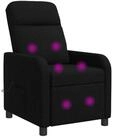 vidaXL Sessel Massage Relaxsessel Schwarz Stoff (1-St)