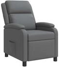 vidaXL Sessel Liegesessel Grau Kunstleder (1-St)
