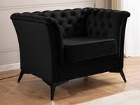 S-Style M&ouml;bel Chesterfield-Sessel Whitby aus Samt mit goldenen, silbernen oder