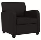vidaXL Sessel Sessel Schwarz Kunstleder (1-St)