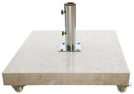 anndora Plattenst&auml;nder Sonnenschirmst&auml;nder eckig 70kg Marmor + Flanschrohr