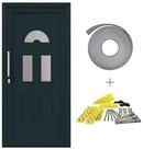 vidaXL Haust&uuml;r Vordert&uuml;r 98 x 208 cm PVC Anthrazit (1-St)