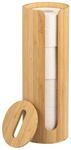 eluno Toiletten-Ersatzrollenhalter Aufbewahrung f&uuml;r 4 Ersatzrollen rund aus...