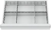 Stier Kleinteilemagazin STIER Schubladeneinteilung Metalleinteilung BLH 100/125...