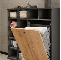 Vicco W&auml;scheschrank Fynn, Anthrazit/Goldkraft Eiche, 78.4 x 91.6 cm (1-St)