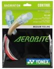Yonex Badmintonsaite Aerobite Hybrid 0.61/0.67 weiss/rot 10m Set, Saitendicke: