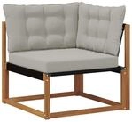vidaXL Sofaelement Outdoor Ecksofa Massivholz Natur (1 St)
