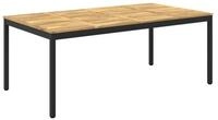 vidaXL Gartentisch Gartentisch Wei&szlig; und Schwarz 196 x 100,5 x 75 cm (1-St)