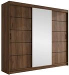 MIRJAN24 Kleiderschrank Infinity III 250 (mit drei Schwebet&uuml;ren) mit...