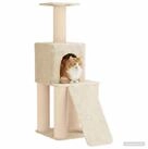 vidaXL Kratzbaum 146 cm Katzennbaum mit Sisal-Kratzs&auml;ulen Creme 146 cm...