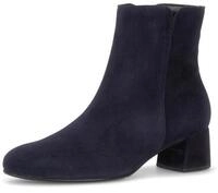 Stiefelette GABOR, Damen, Gr. 35, blau (dunkelblau), Ziegenveloursleder, unifarben,