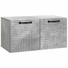 vidaXL TV-Schrank 59,5 x 31 x 30 cm Wandmontierter TV-Schrank Betongrau...