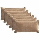 vidaXL Kissenbezug Kissenbezug 6 stk. HOUTEN Braun 40 x 70 cm Chenille-Stoff, (6