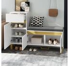 STILVORA Sideboard mit Schubladen,Eingangsschrank Regalschrank mit