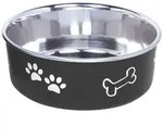 Nobby Futternapf Edelstahlnapf Fusion, rutschfest, schwarz schwarz 940 ml | &Oslash; 16 cm
