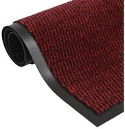 vidaXL Fu&szlig;matte Fu&szlig;matte getuftet 60x180 cm Rot, Rechteckig, H&ouml;he: 0.55 mm