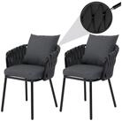MCW Gartenstuhl MCW-P89 (Set), Hohe Stoffqualit&auml;t 180 g/m&sup2;, Bezug waschbar bei