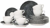 Rosenthal Geschirr-Set Sandora Darkblue Kombi-Set 18tlg, Porzellan
