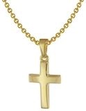 trendor Kreuzkette 75692, Kreuz Anh&auml;nger f&uuml;r Kinder Gold 333 + Silber...