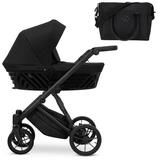 KUNERT Kombi-Kinderwagen IVENTO 2in1 Kinderwagen mit schwarzem Rahmen und...