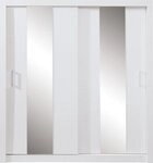 Masseno Schwebet&uuml;renschrank MIRA 200 cm Kleiderschrank mit Spiegel 2 T&uuml;ren...